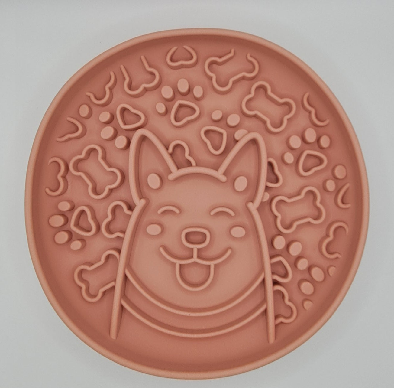 Slow Feeder Bowl - Puppy Love (Blush Pink)