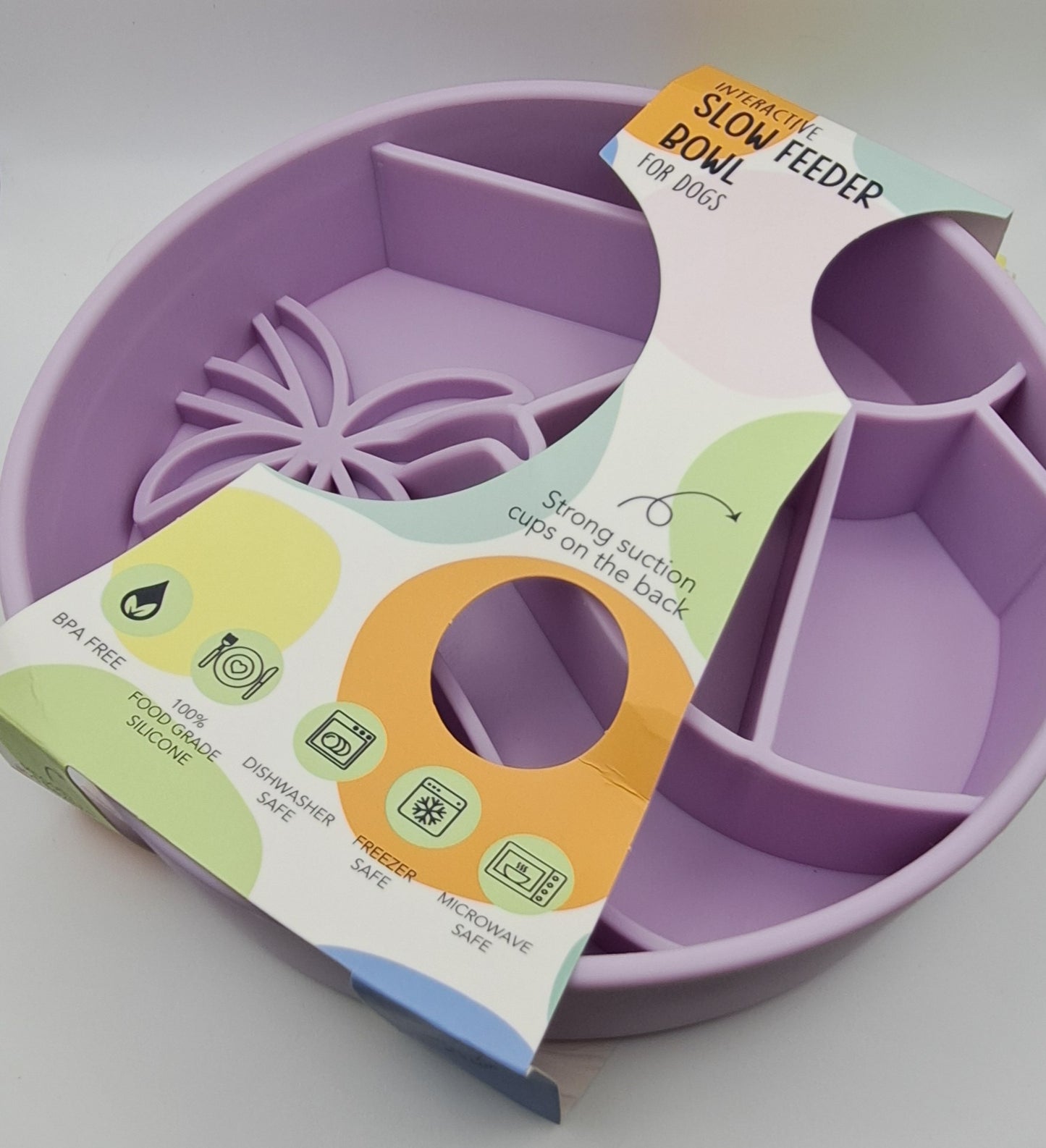 Happy Dingos Coco Loco Interactive Slow Feeding Bowl (Lavendar)