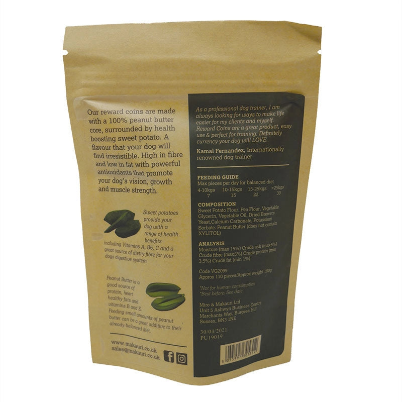 Vegan Treats - Maks Patch Reward Coins - Peanut Butter 100g