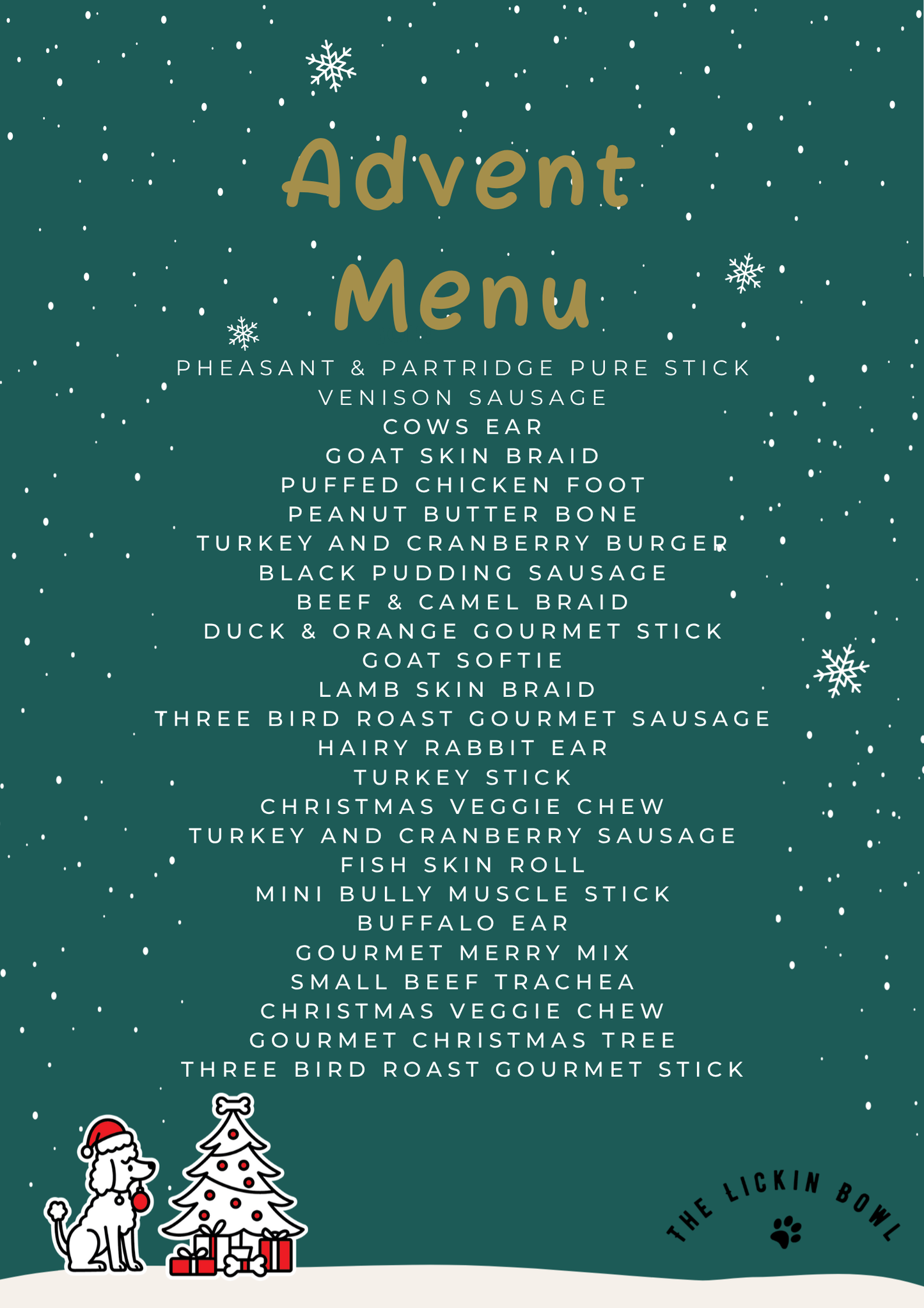 Advent Calendar - Pre Order (Contains Chicken)