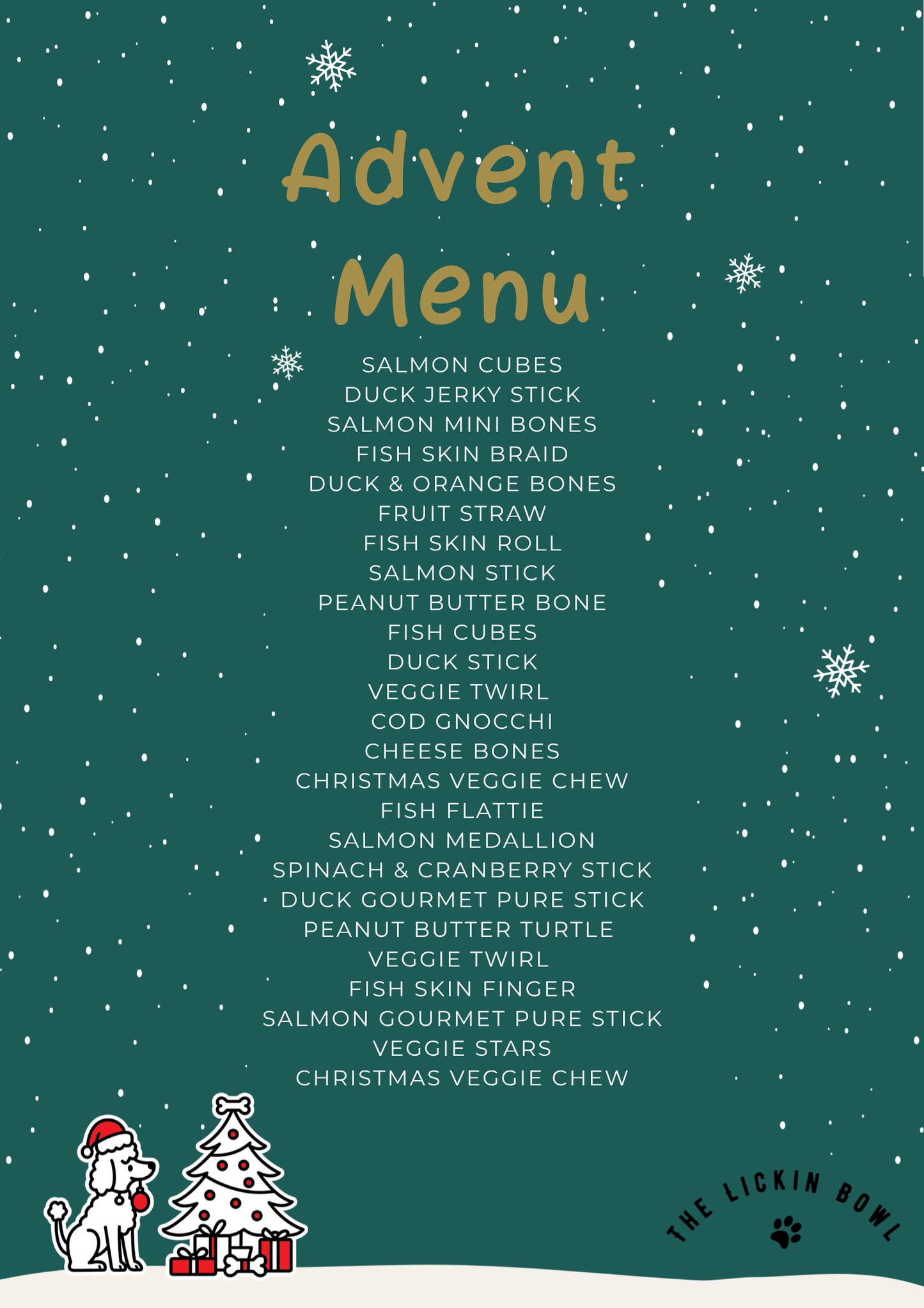 Advent Calendar - Pre Order (Chicken Free)
