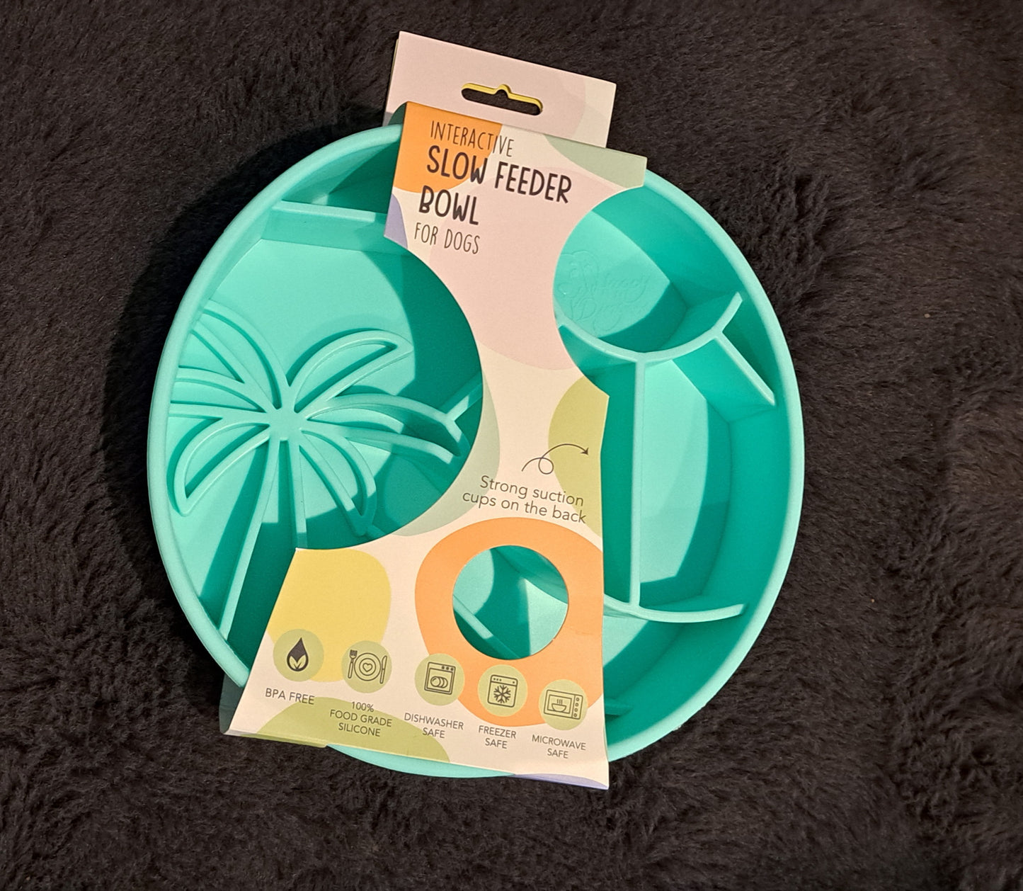 Happy Dingos Coco Loco Interactive Slow Feeding Bowl (Seafoam)