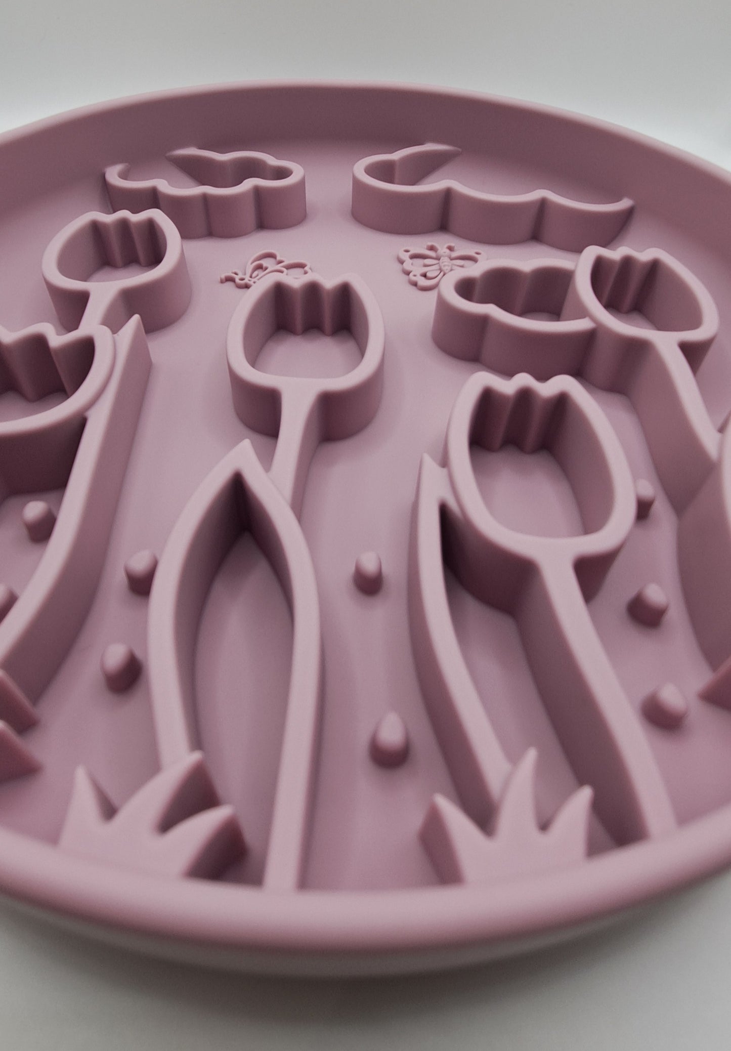 Slow Feeder Bowl - Tulip Fields Dusty Lavender