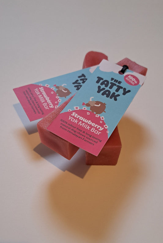 Yak Chew - The Tatty Yak - Strawberry Medium