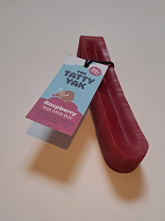 Yak Chew - The Tatty Yak - Raspberry Large
