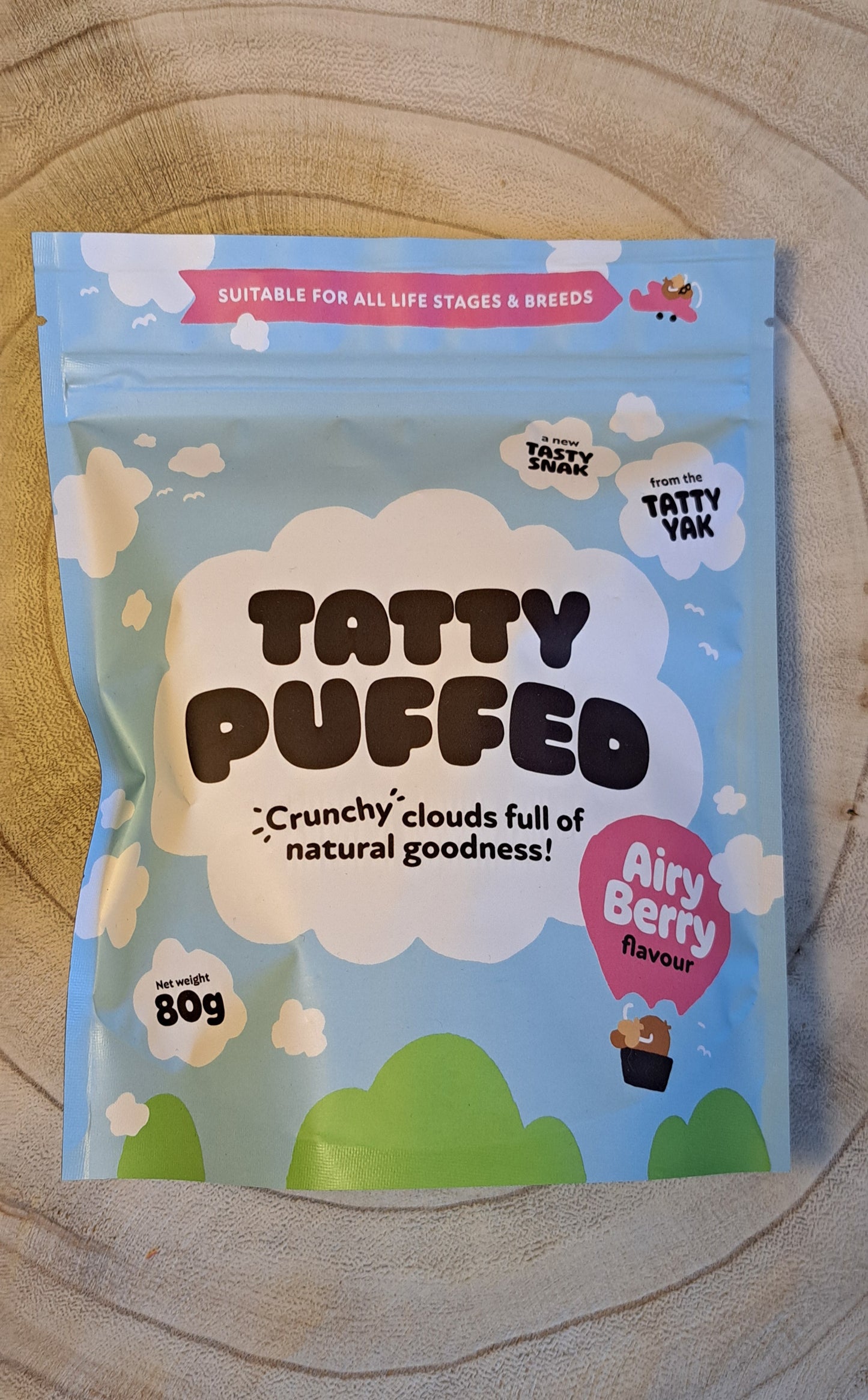 Yak Puffs - The Tatty Yak - Berry 80g