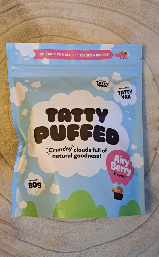 Yak Puffs - The Tatty Yak - Berry 80g