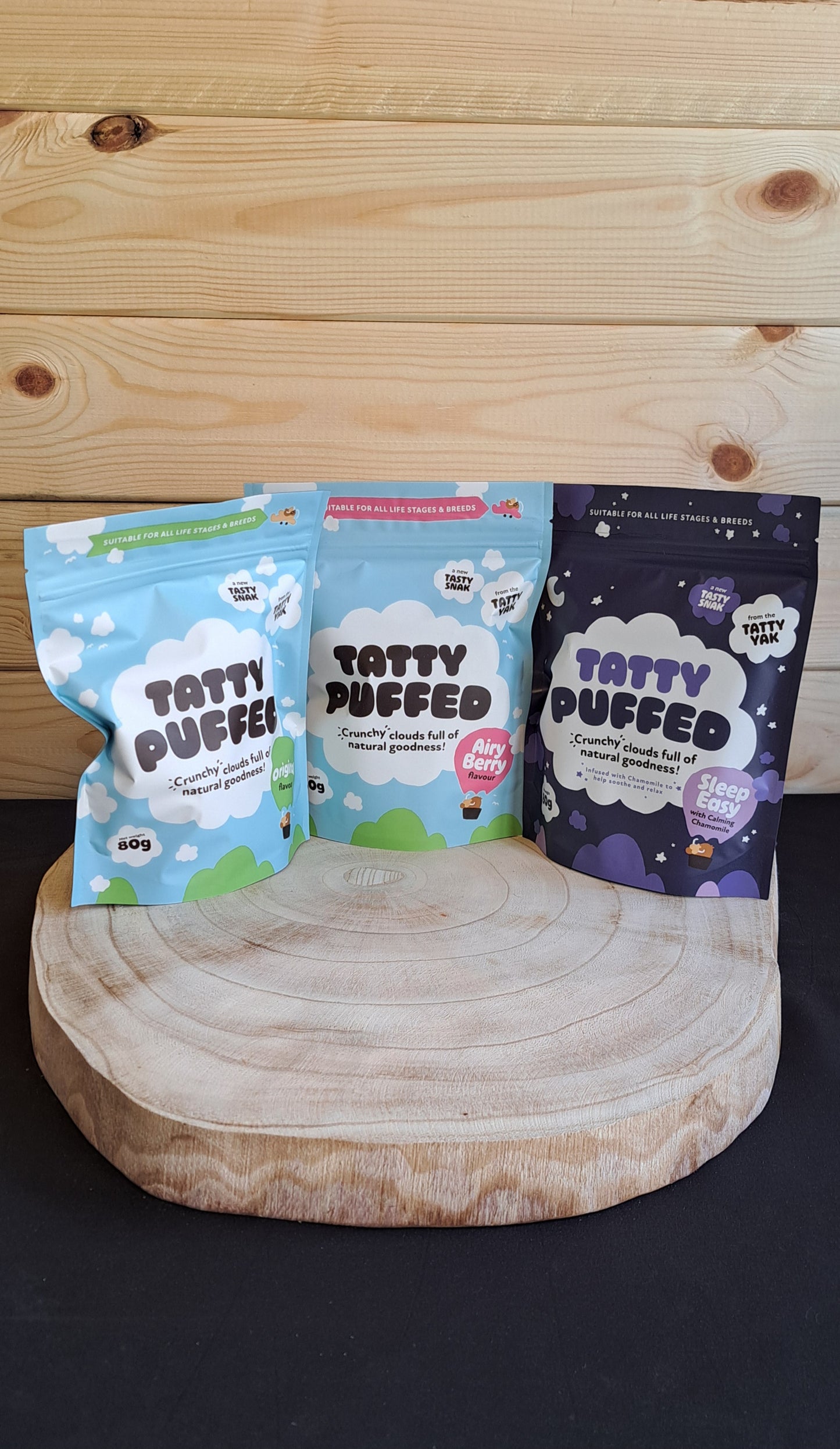 Yak Puffs - The Tatty Yak - Berry 80g