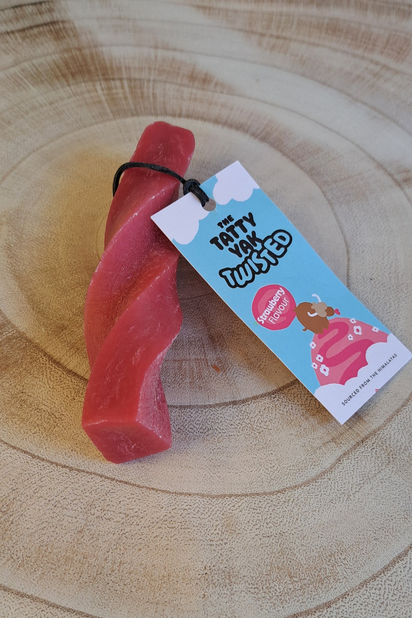 Twisted Yak Chew - The Tatty Yak - Strawberry Medium