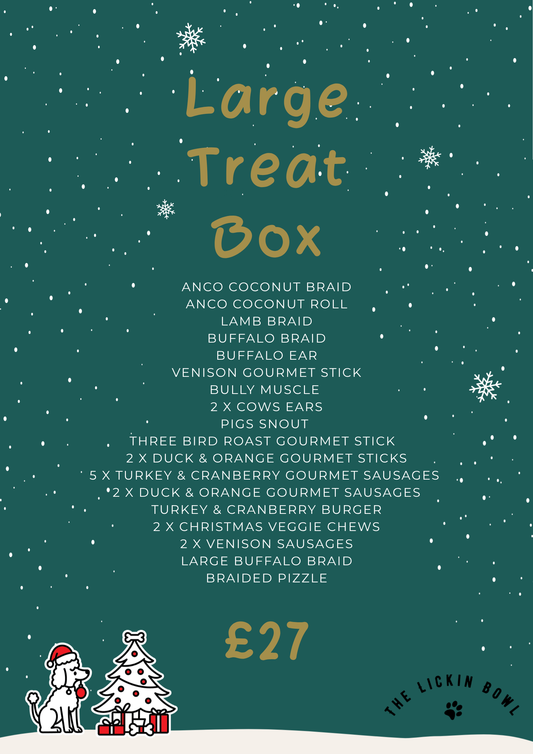 Christmas - Treat Box Large (Contains Chicken) Pre-order