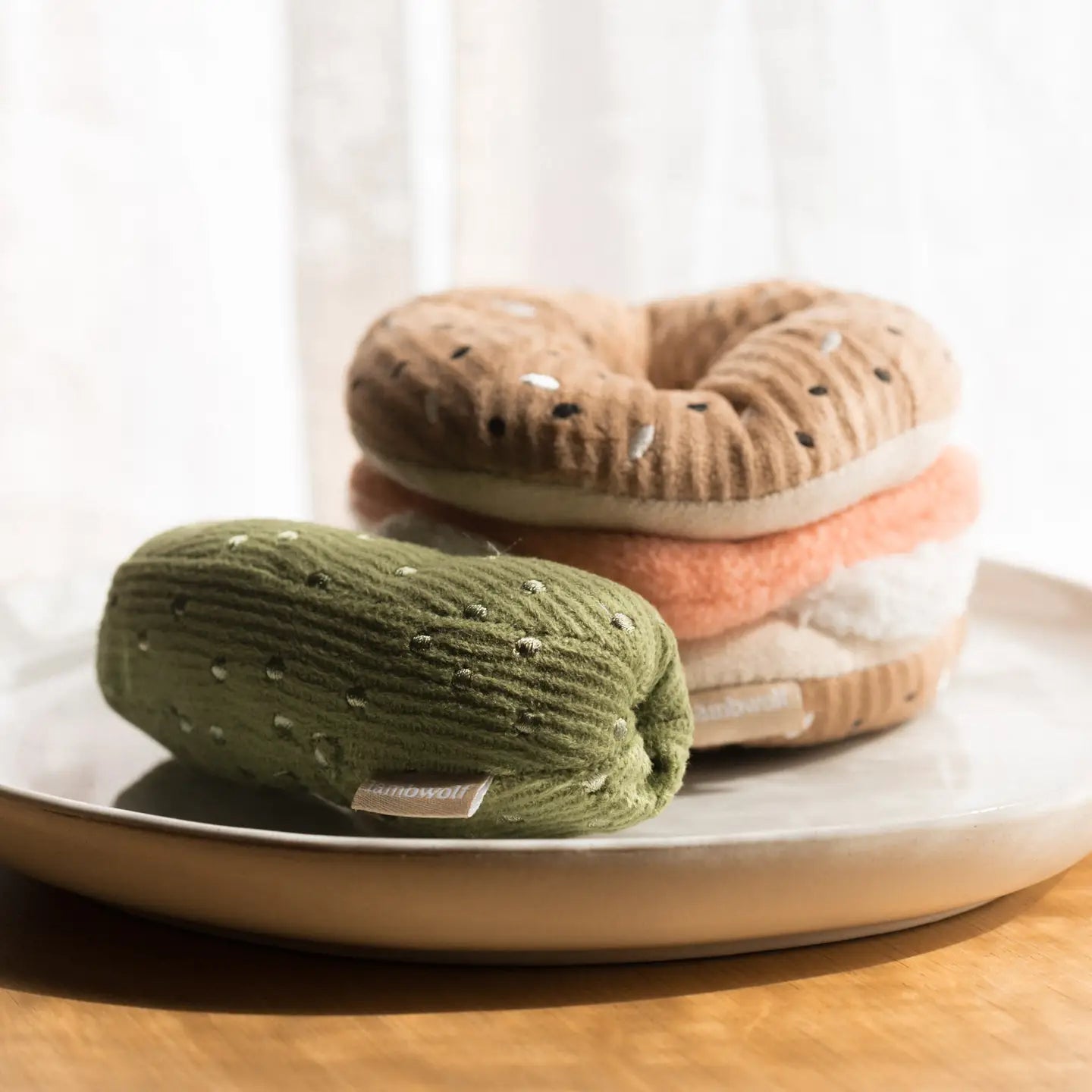 Enrichment Toy - Bagel + Pickle by Lambwolf Collective